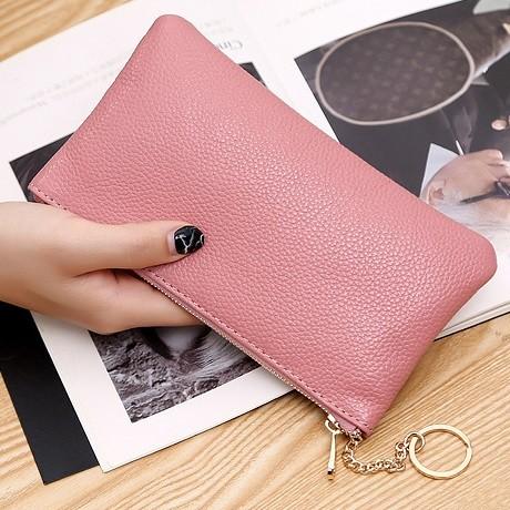 長財布 レディース 薄い 本革 I字ファスナー 女性 かわいい ポーチ