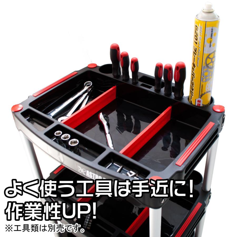 アストロプロダクツ（ASTROPRODUCTS） プラスチックツールワゴン TW840