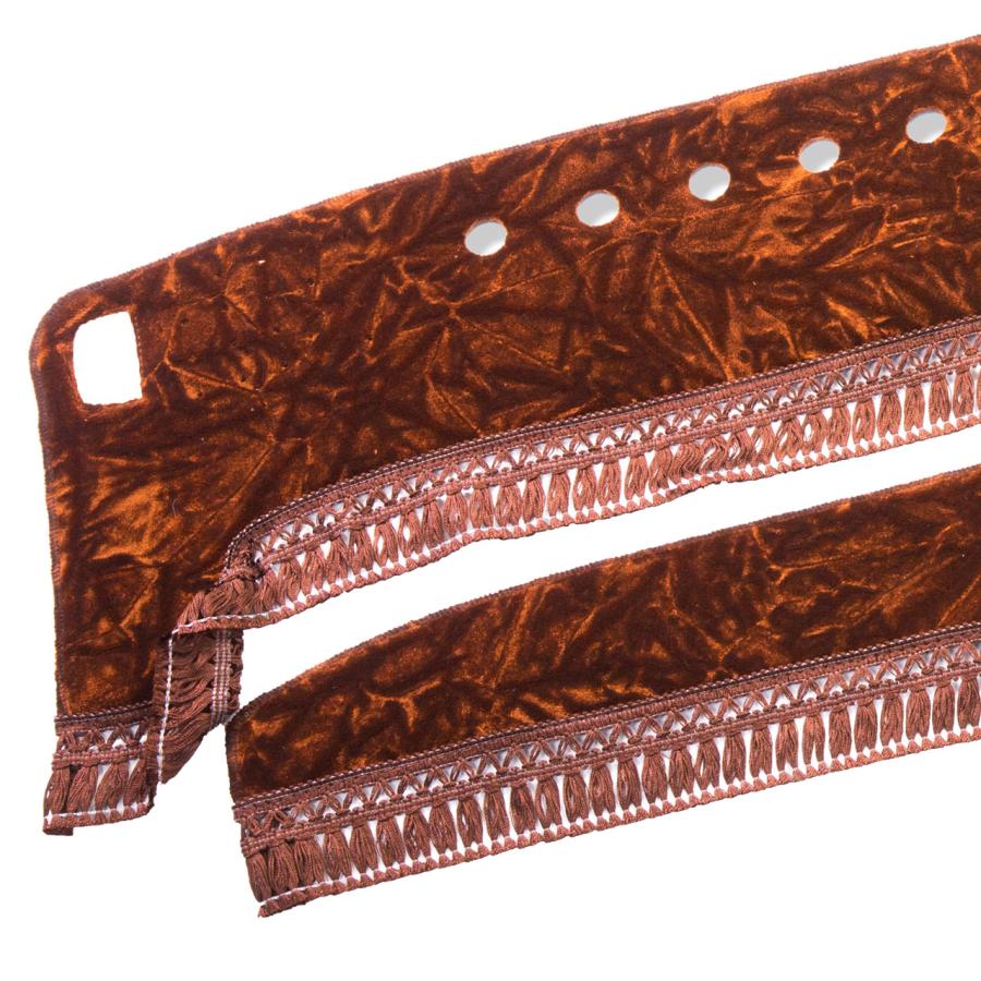 トラック 雅 金華山ダッシュマット 雅製 チンチラ ブラウン（茶色