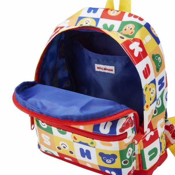 MIKI HOUSE（ミキハウス） パズルブロック リュック 総柄 ロゴ