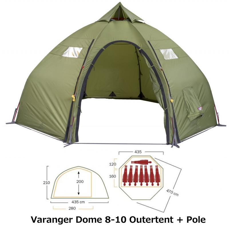 テント helsport 国内正規品 Varanger Dome 8-10 バランゲルドーム8-10