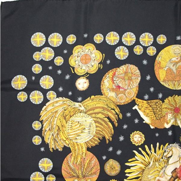 エルメス HERMES カレ90 LE ROY SOLEIL 太陽王 大判スカーフ シルク100