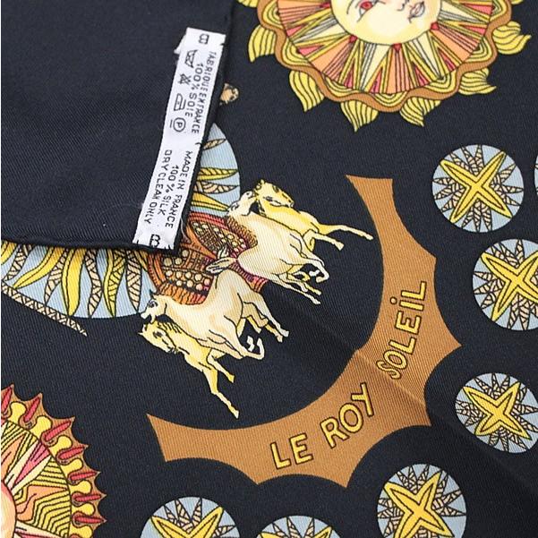 エルメス HERMES カレ90 LE ROY SOLEIL 太陽王 大判スカーフ シルク100