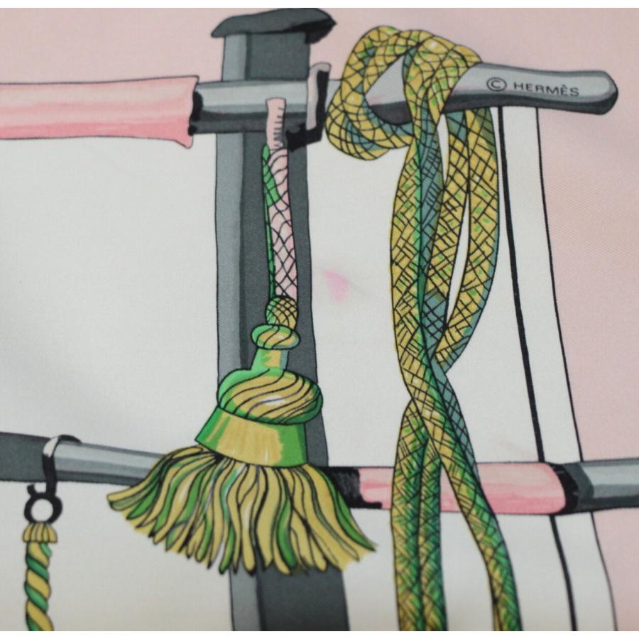 美品 エルメス HERMES カレ90 Passementerie 飾り紐 タッセル 大判