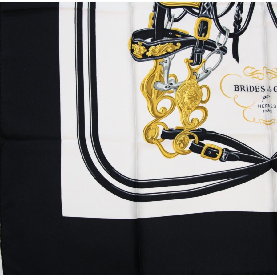 エルメス HERMES カレ90 大判スカーフ BRIDE de GALA 式典用の馬勒