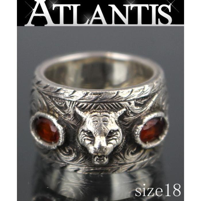 GUCCI（グッチ） 美品 キャットヘッド リング カラーストーン シルバー