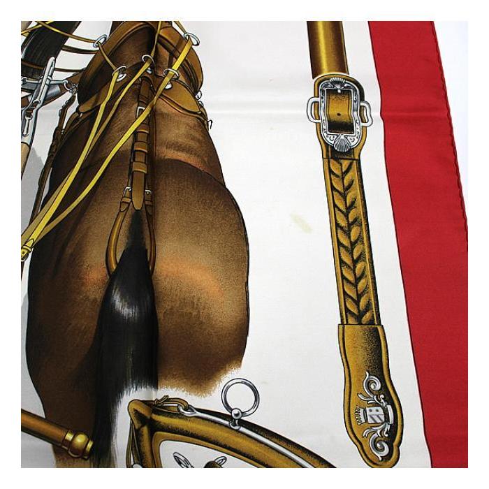 HERMES（エルメス） カレ90 大判スカーフ『ATTELAGES EN ARBALETE 馬車