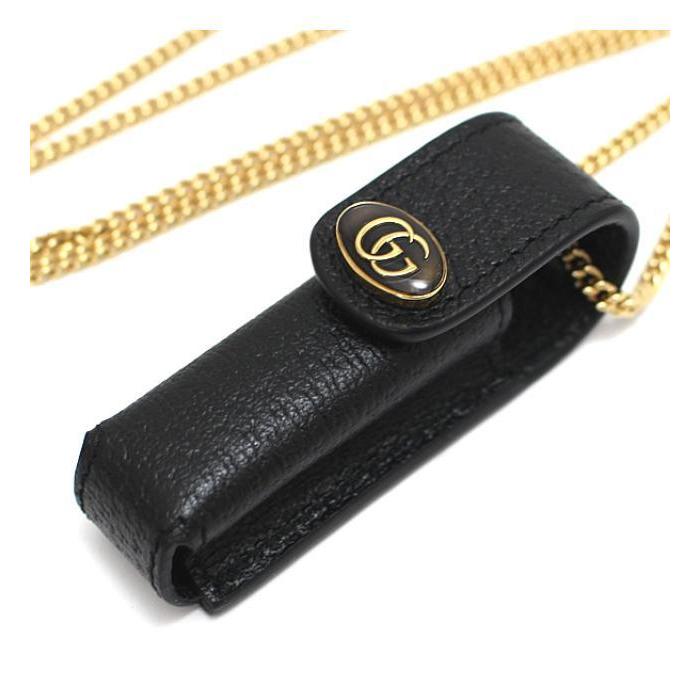 GUCCI（グッチ） 未使用 レザー シングル リップスティックケース