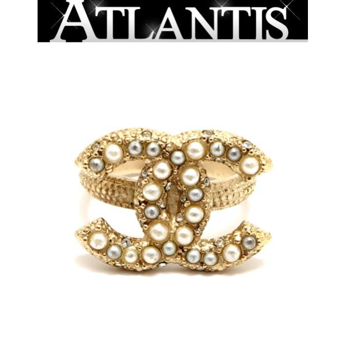 CHANEL（シャネル） ココマーク パール リング 指輪 ゴールド A16V 約