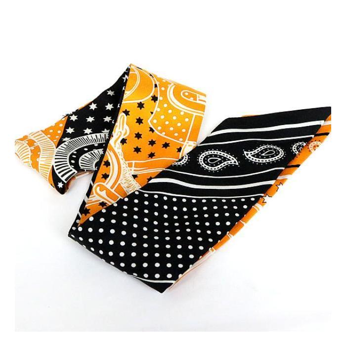 HERMES（エルメス） 銀座店 ツイリー スカーフ ペイズリー柄 シルク100