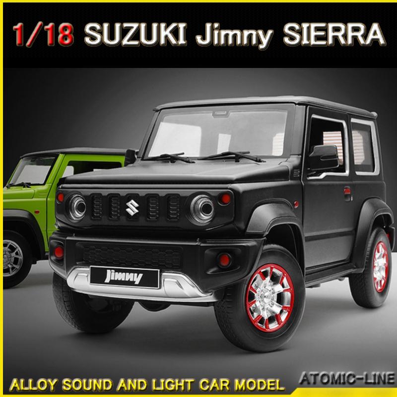 SUZUKI ジムニー シエラ 1/18 ミニカー 全2色 ライト点滅 合金モデル