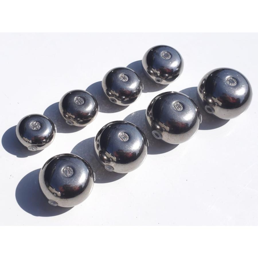 タングステン (無塗装 45g 10個) シルバー タイラバ ヘッド 鯛ラバ