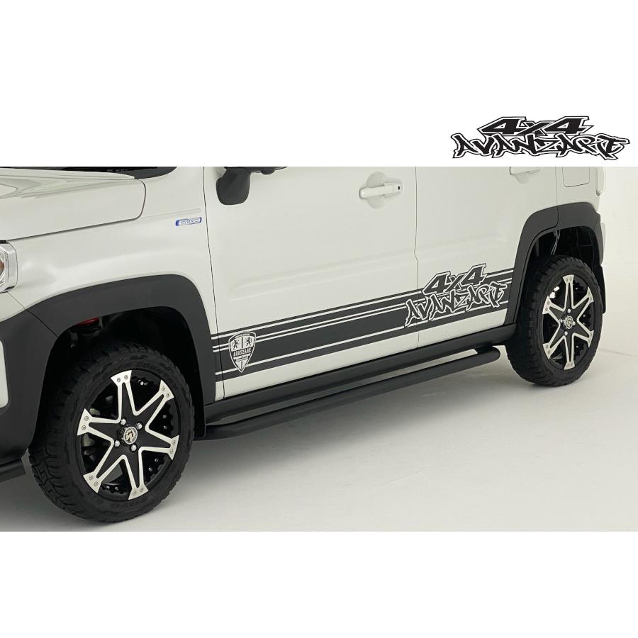 MR52/92Sハスラー サイドガードバー ブラックチッピング塗装