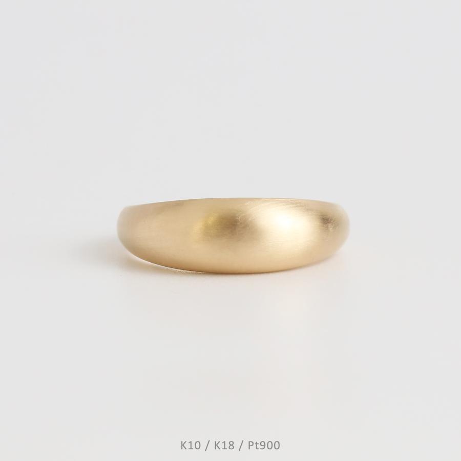 Avaron（アヴァロン） 艶消し ゴールド リング 指輪 レディース K10