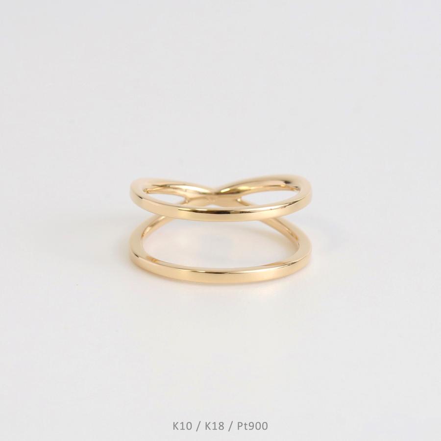 Avaron（アヴァロン） ダブルアーム リング 2ウェイ イエローゴールド