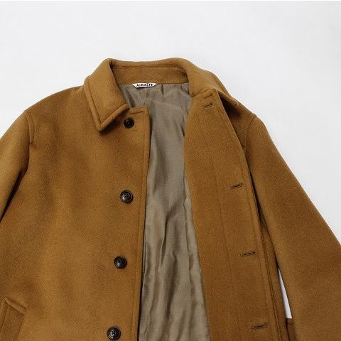 2017AW 【AURALEE オーラリー】 Beaver Melton Soutien Collar Coat