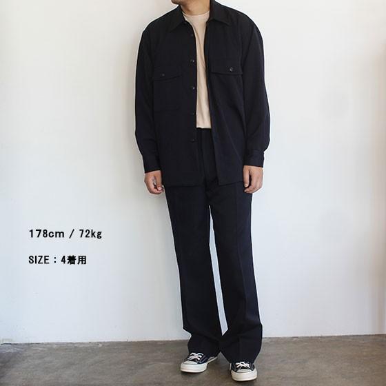 オーラリー/AURALEE /長袖シャツ/ウールキッドモヘアギャバジンシャツ