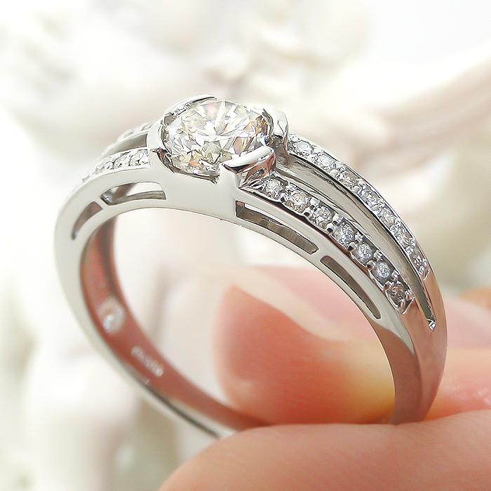 Pt900 0.64ct ダイヤモンド リング 送料無料 指輪 プラチナ 0.64