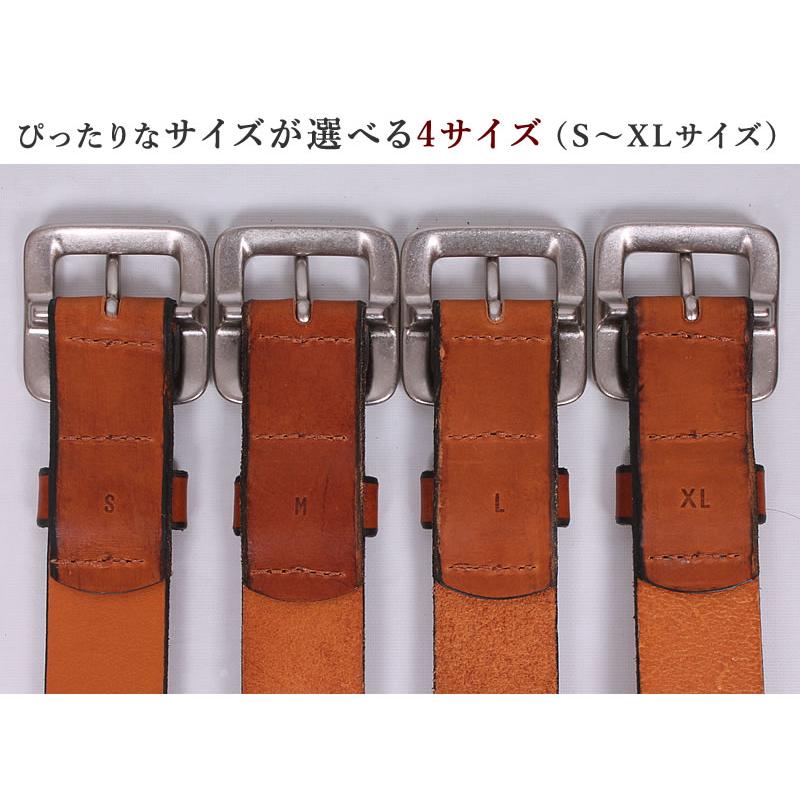 飯田工房 レザーベルト ギャリソン S M L XL サイズが選べる メンズ