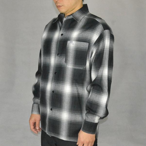 Cal Top（キャルトップ） オンブレチェックシャツ ロングスリーブ