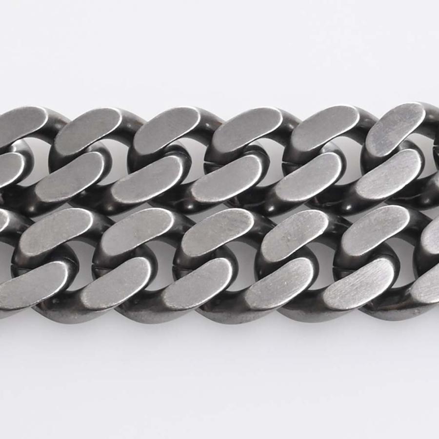 FENDI（フェンディ） FFロゴ 喜平 チェーン ブレスレット #M シルバー