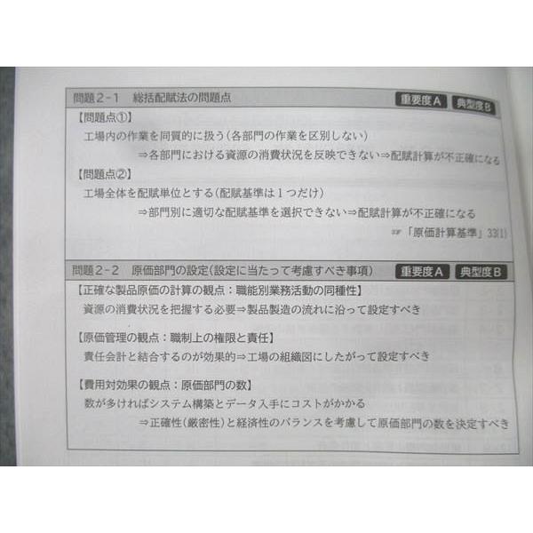 CPA会計学院 公認会計士講座 管理会計論 ポケット論文対策集 2025年
