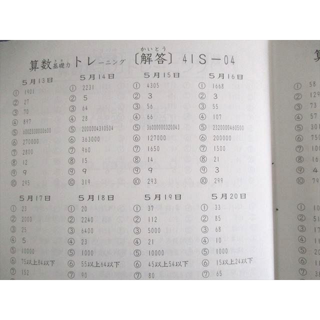 SAPIX 小4 サピックス 算数 基礎力トレーニング 【計12回分】 2019