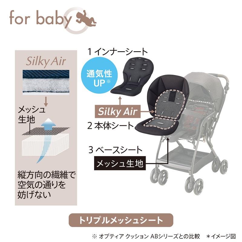 ベビーカー アップリカ オプティアクッショングレイス ネイビー Amazon