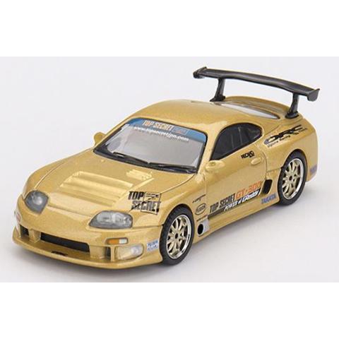 MINI-GT 1/64 Toyota スープラ (A80) GT-300 Top Secret Gold(右