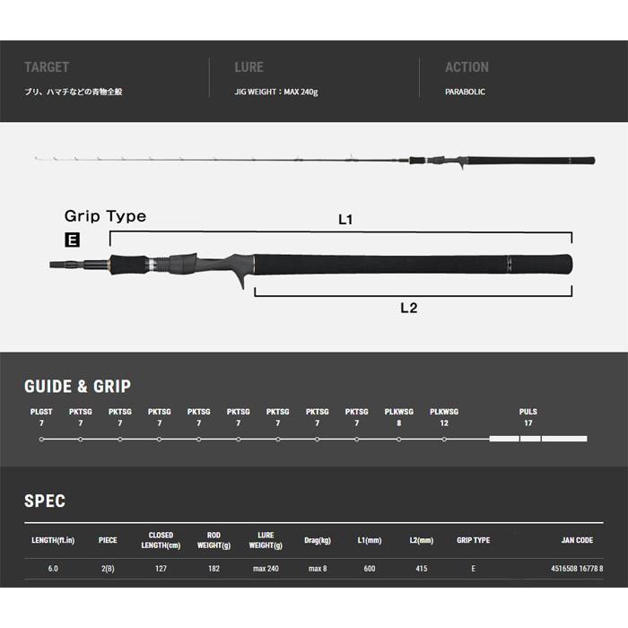 テイルウォーク ジグフォース SSD C603/FSL セトウチエディション