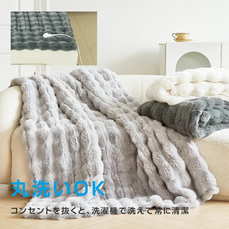 クーポンで6,980円から ふわとろ毛布 電気毛布 掛け敷き 即暖 保温 2枚