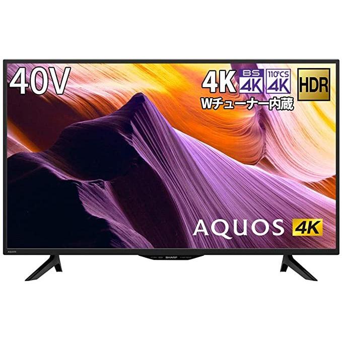 AQUOS 4K シャープ 40V型 チューナー内蔵 液晶 テレビ HDR対応 4T