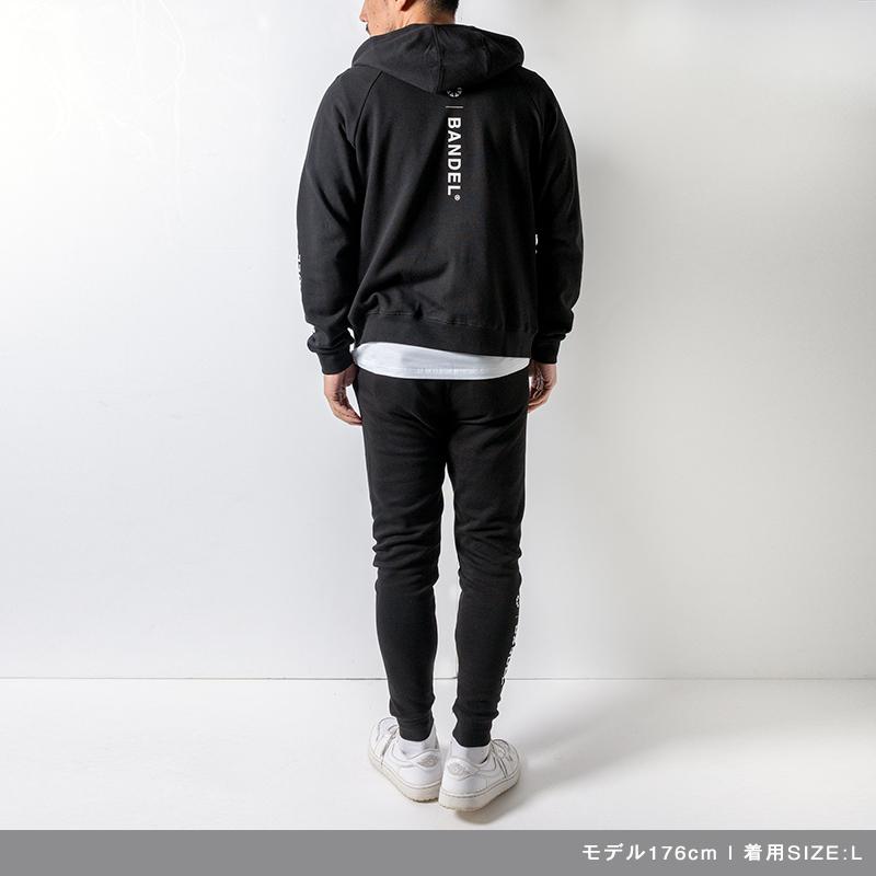 BANDEL（バンデル） Vertical Logo Spandex Zip Hoodie 長袖