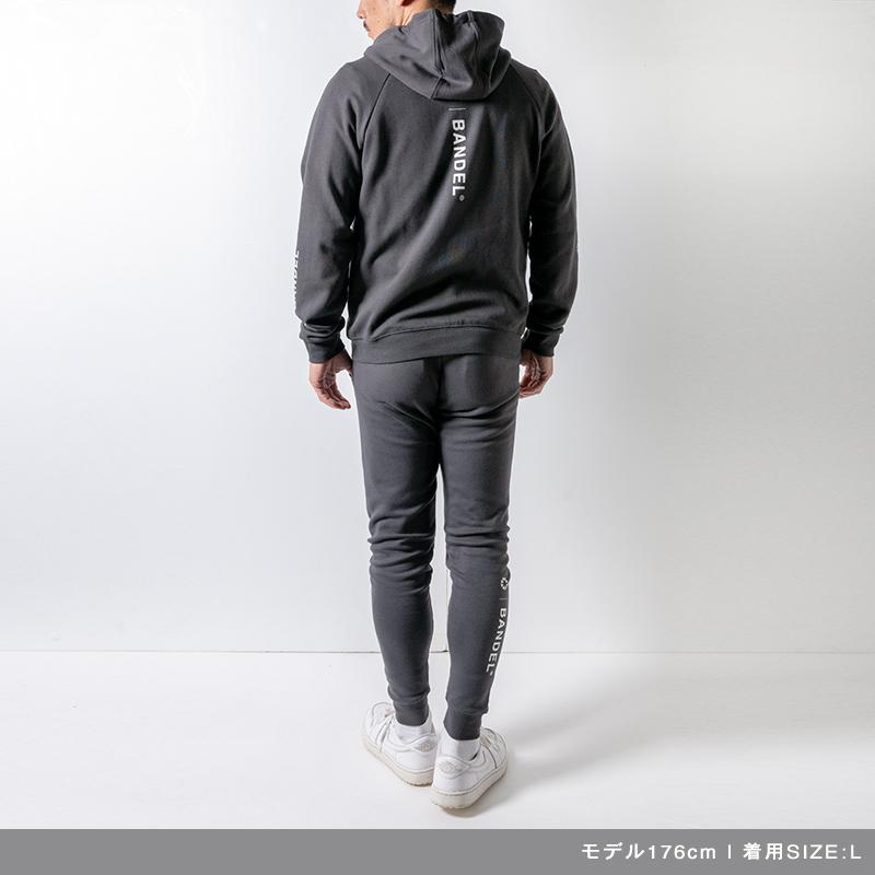 BANDEL（バンデル） Vertical Logo Spandex Zip Hoodie 長袖