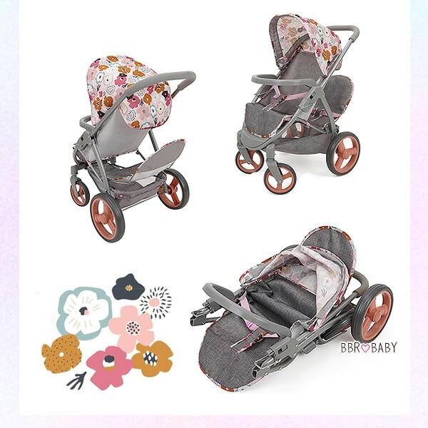 509 Crew ツイン ドール ストローラー お人形用 2人乗り ベビーカー