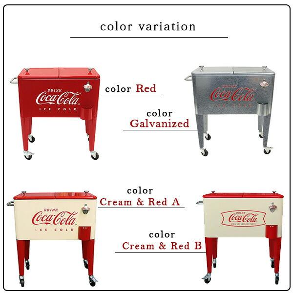 Coca Cola（コカコーラ） レトロ クーラー 60QT 容量約56L 大容量