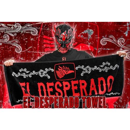 エル・デスペラード スポーツタオル (ブラック×レッド) 新日本プロレス