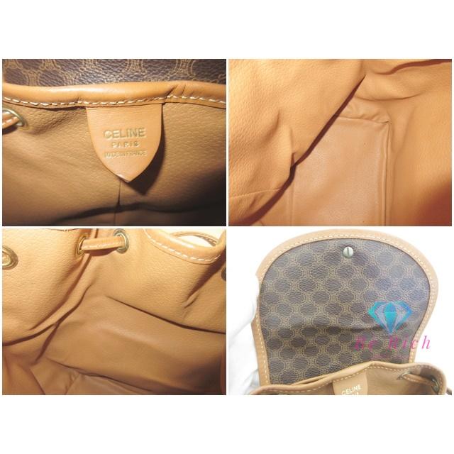 CELINE（セリーヌ） ミニ リュック C.E06.2 マカダム PVC レザー 茶