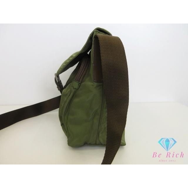 PRADA（プラダ） ショルダーバッグ カーキ グリーン 緑 ナイロン