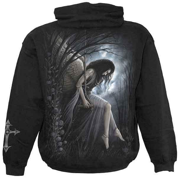 おしゃれフード付きパーカー 天使 エンジェル 十字架 クロス ロザリオ