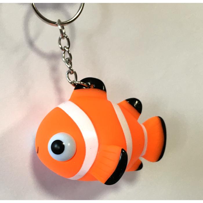 キーホルダー クマノミ 熱帯魚 目玉が飛び出る おもしろキーホルダー