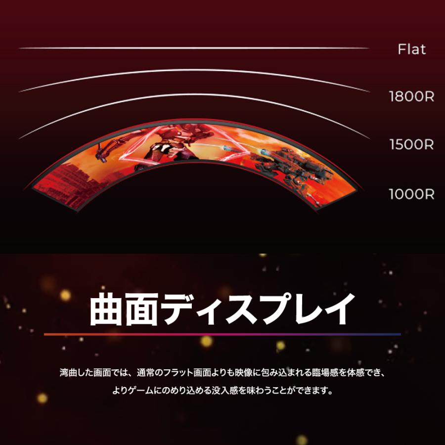 AOC エーオーシー ゲーミングモニター 曲面 1000R 27インチ C27G3/11