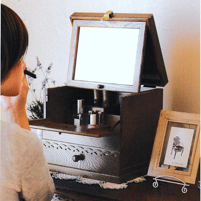 パリの雑貨屋 メイクボックス FG-266 / コスメティックボックス 収納