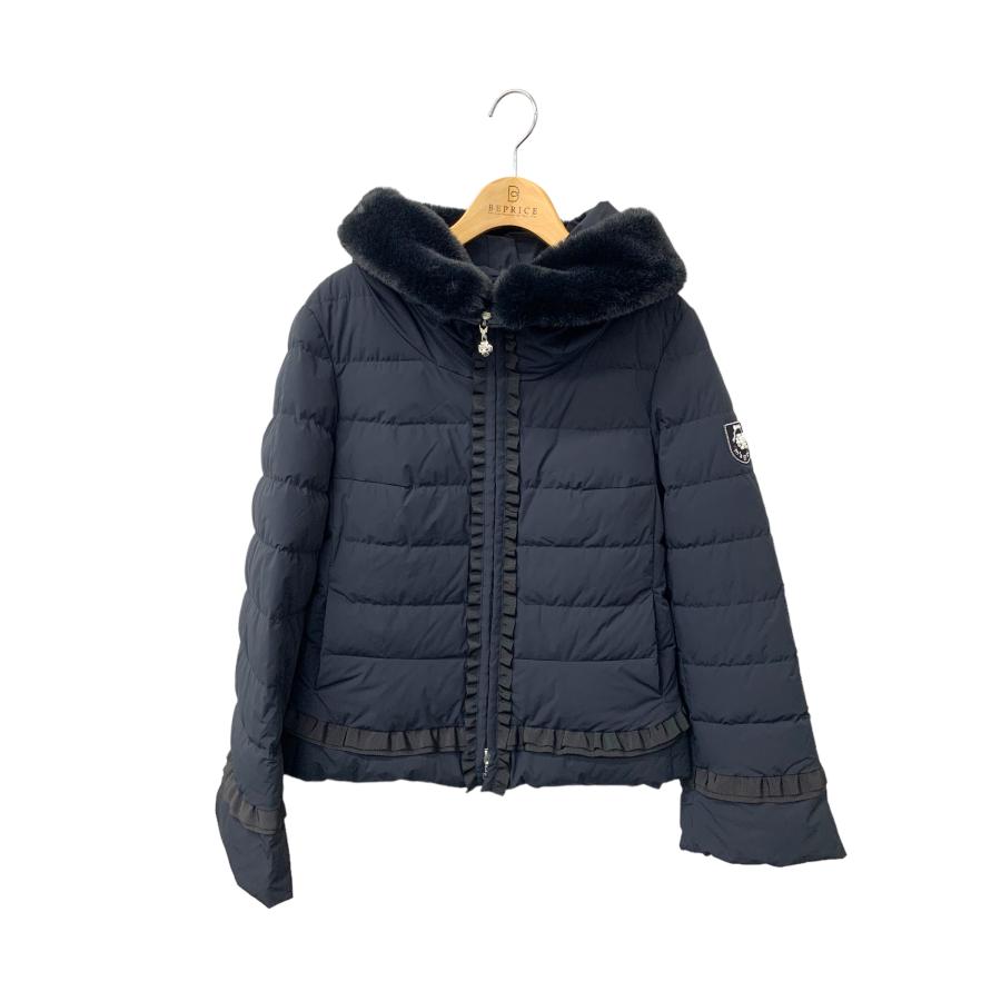 エムズグレイシー 319606 ダウンジャケット 38 ブラック カメリア