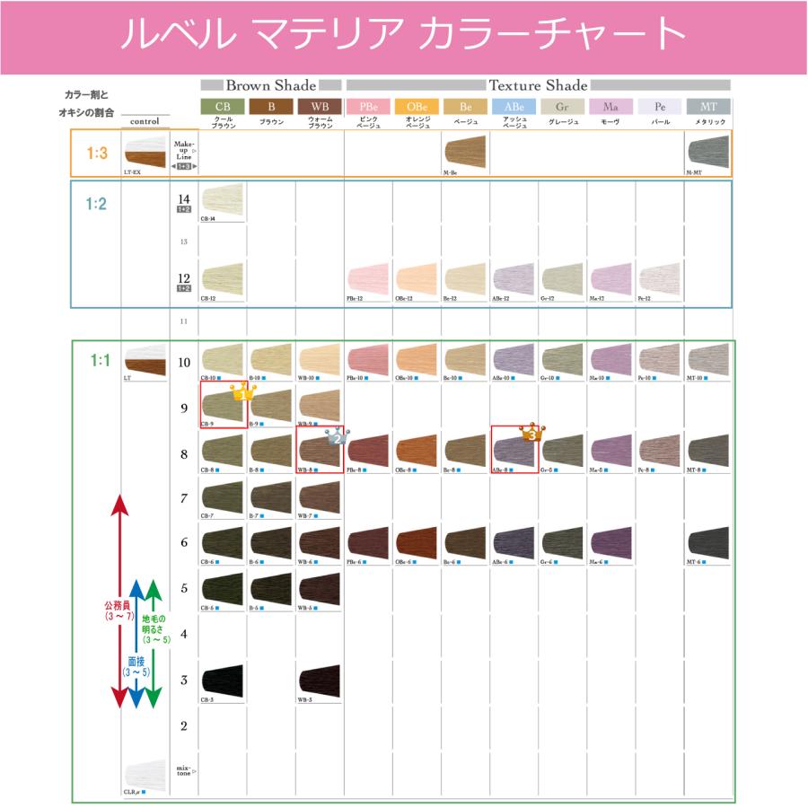 MATERIA（LebeL） ルベル マテリア 80g 1本と オキシW 1リットル