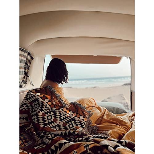 Peel Forest キャンプ ジャンボサイズラグ エスニック柄 ブランケット