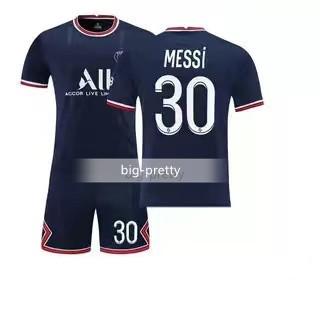 1-3日以内発送！パリ サンジェルマン メッシ 子供サッカーユニフォーム
