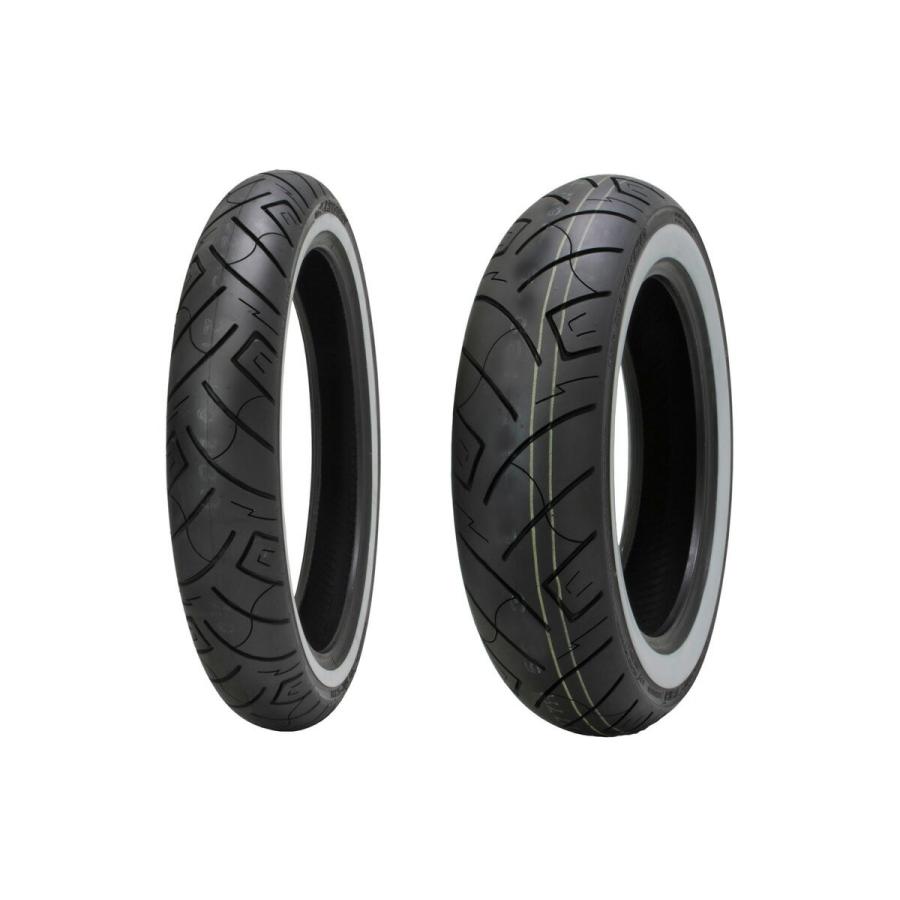 SHINKO SR777 100/90-19 160/70-17 ホワイトリボンタイヤ 前後タイヤ