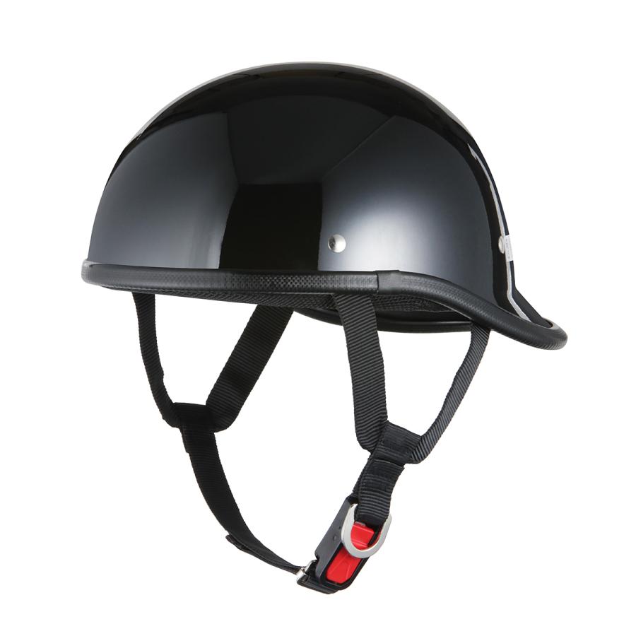 バイクヘルメット ブラック 黒 ダックテールロング フリーサイズ 124cc