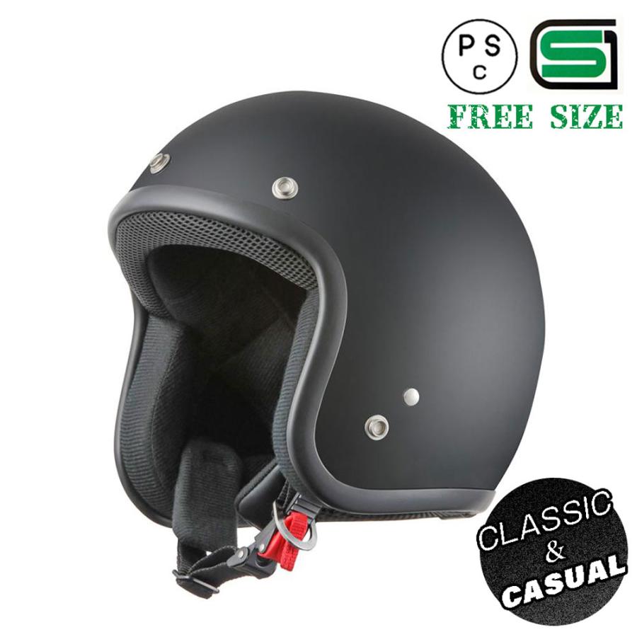 バイクヘルメット ヘルメット スモールジェット マットブラック 新品